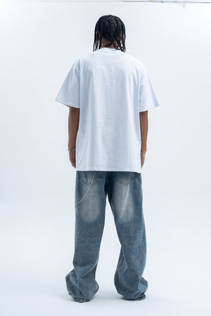 Hip-hop t-shirt rapper top money print tee Brown