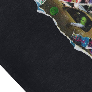 Travis Scott sleeveless t-shirt vintage rapper vest 00s hip-hop tank top in acid wash black