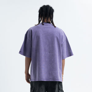 Creepy mask t-shirt scary movie top horror tee retro jumper in grey