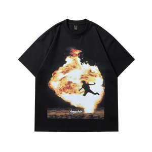 Explosion t-shirt flame tee grunge y2k top ingery