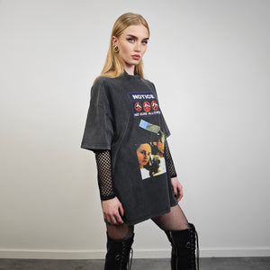 Lana Del Rey vintage t-shirt psychedelic tee rocker top grey