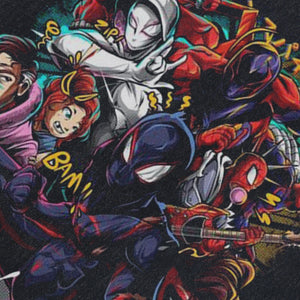 Anime villain sleeveless t-shirt vintage Japanese vest retro cartoon tank top in acid wash black