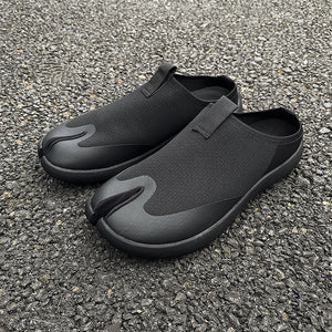 Slip on Tabi shoes cream split toe casual trainers camel toe sneakers trendy loafers