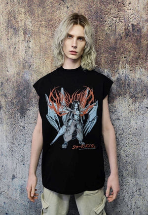 Dragon sleeveless t-shirt tank top surfer vest vintage wash sample sale 3 for 2