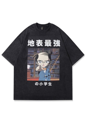 Vintage Japanese cartoon t-shirt tee anime top vintage grey