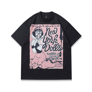 Bondage t-shirt princess print tee retro s&m top in Cream