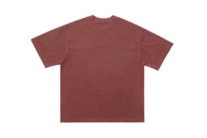 Skull print t-shirt punk top grunge skeleton tee graffiti jumper in Brown