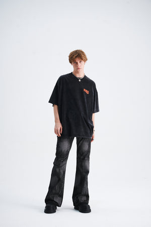 Panda t-shirt animal mprint top koala top in black