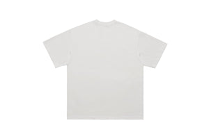 Emoji t-shirt robot tee psychedelic cartoon jumper in white