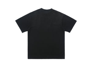 Motivational t-shirt psychedelic top gradient grunge tee in green