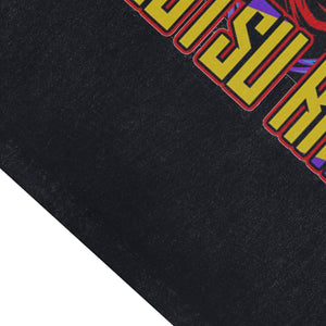 Jujutsu anime sleeveless t-shirt vintage Japanese vest retro cartoon tank top in acid wash black