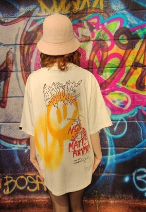 Teddy graffiti tee trippy y2k bear top subculture t-shirt