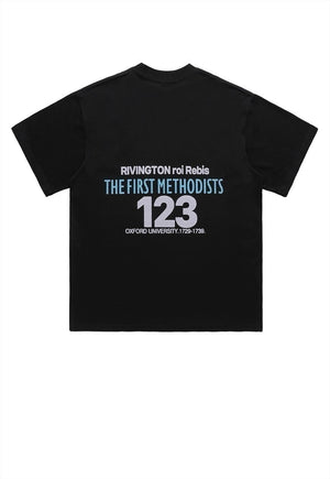 Bible print t-shirt retro saint tee grunge punk top in black