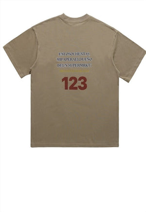 Baroque t-shirt grunge rider tee retro horse top in grey