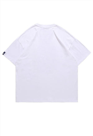 Medusa t-shirt retro statue top grunge smoke tee in Black