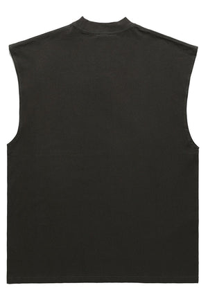 Metal band tank top surfer vest vintage wash sample sale 3 for 2