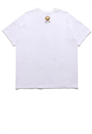 Transformer print t-shirt retro Power rangers tee robot top