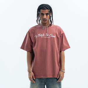 Outcast t-shirt retro hip-hop tee grunge rapper top in Pink