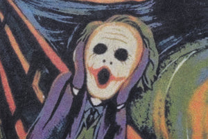 Joker cartoon t-shirt retro clown tee Y2k cartoon top in vintage grey