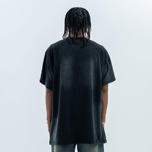 Undefeated t-shirt motivational slogan top racing t-shirt black