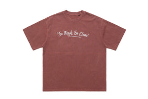 Outcast t-shirt retro hip-hop tee grunge rapper top in Pink