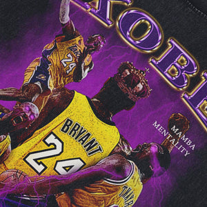 Kobe Bryant sleeveless t-shirt vintage basketball player vest 00s sports tank top in acid wash black