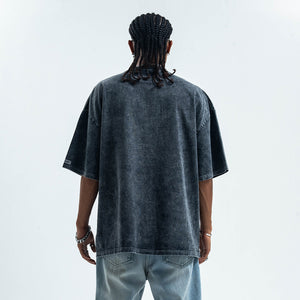 Grillz t-shirt mouth print top grunge hip-hop tee rapper jumper in purple