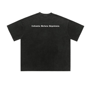 God slogan t-shirt religion tee retro saint top in black