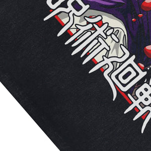 Anime boy sleeveless t-shirt vintage cartoon vest retro Japanese anime tank top in acid wash black