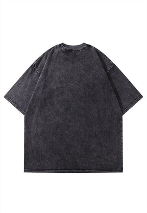 Gothic t-shirt angry wolf tee toxic sports top vintage grey