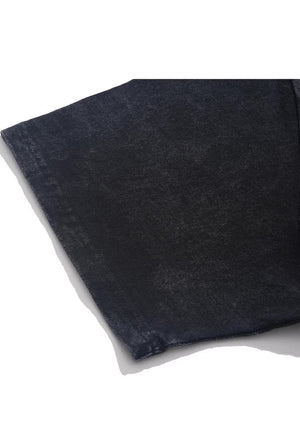 God slogan t-shirt saint print tee grunge top in acid black