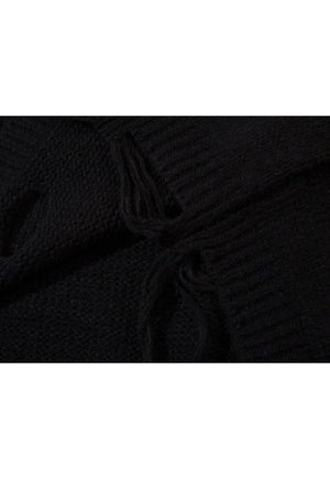 Ripped sweater multi hole jumper cyberpunk distressed top