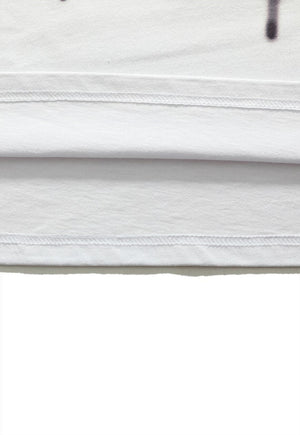 Ghost print t-shirt monster tee grunge ghost top in white