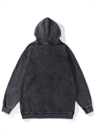 Baseball print hoodie Anime pullover Japanese cartoon jumper