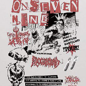 Punk t-shirt retro poster tee rock'n'roll top 80s rocker jumper grunge pullover in white