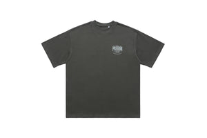 Passion slogan t-shirt grunge punk top rocker tee in grey