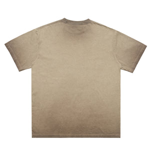 Scary cartoon t-shirt creepy anime top grunge retro horror tee in Grey