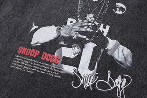 Vintage Snoop Dogg t-shirt hip-hop tee retro rapper top in grey