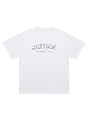 Sugar daddy t-shirt embellished tee diamante studded top