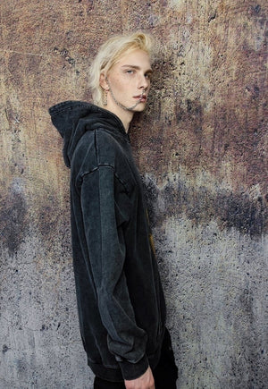 Post Malone hoodie rapper pullover Stoney top in acid black