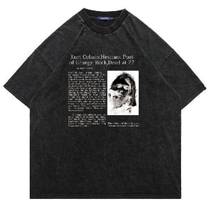 Kurt Cobain ,Nirvana ,BEE PRINT vintage wash t-shirt sample sale 3 for 2