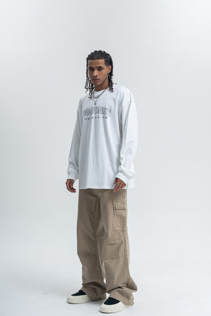 Sugar daddy slogan top long sleeve diamante jumper glitter slogan pullover in white