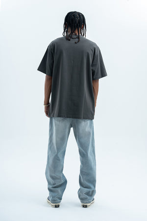 Brain print t-shirt creepy cartoon top monster tee in white