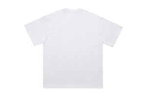 Psychedelic t-shirt graffitit top escape slogan tee raver jumper in black