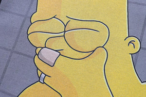 Vintage Bart Simpson t-shirt sad boy tee retro cartoon top in Beige