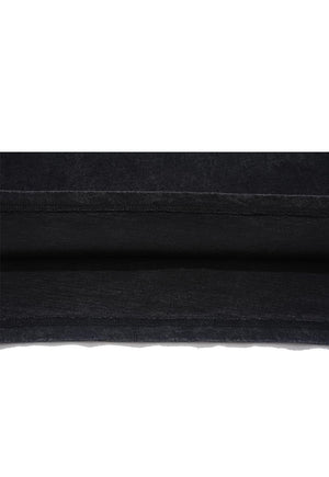 Rock band t-shirt grunge tee metalcore top in solid black