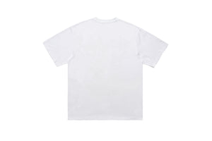 Party slogan t-shirt retro cartoon top 90s tee in black