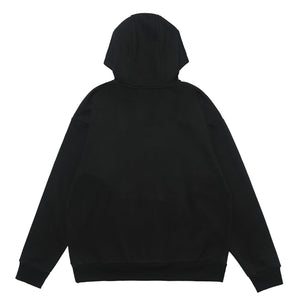 Dream boy slogan hoodie mountain print pullover retro landcape poster jumper in brown