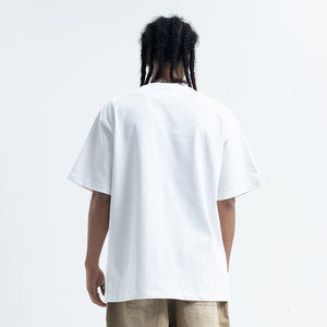 Rapper t-shirt 00s hip-hop tee gangster top in white