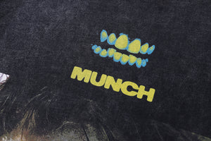 Joker t-shirt clown print tee retro gangster top in vintage grey